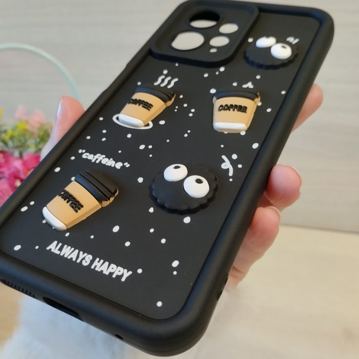 Чохол на xiaomi redmi Note 12 4g силіконовий з 3-D наклейками TPU Toys Case (чорний) - Зображення 6
