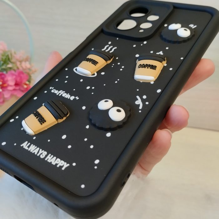Чохол на xiaomi redmi Note 12 4g силіконовий з 3-D наклейками TPU Toys Case (чорний) - Зображення 7
