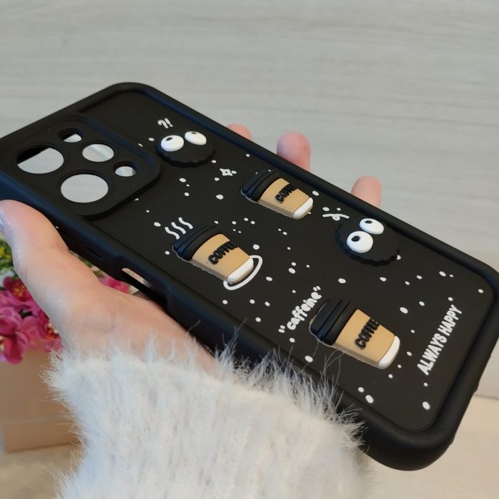 Чохол для xiaomi redmi 12 силіконовий з 3-D наклейками TPU Toys Case (чорний) - Зображення 6