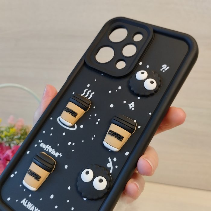 Чохол для xiaomi redmi 12 силіконовий з 3-D наклейками TPU Toys Case (чорний) - Зображення 8