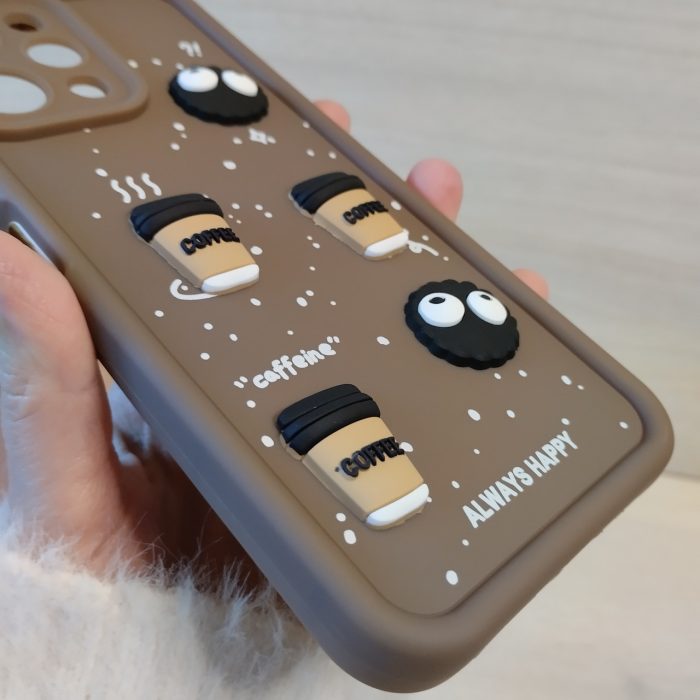 Чохол для xiaomi redmi 12 силіконовий з 3-D наклейками TPU Toys Case (коричневий) - Зображення 6