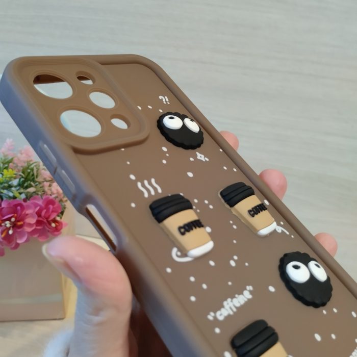 Чохол для xiaomi redmi 12 силіконовий з 3-D наклейками TPU Toys Case (коричневий) - Зображення 7