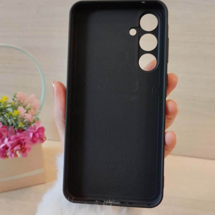 Чохол на Samsung a25 5g силіконова жіноча накладка зі стразами з ведмедиком (чорний) - Зображення 6