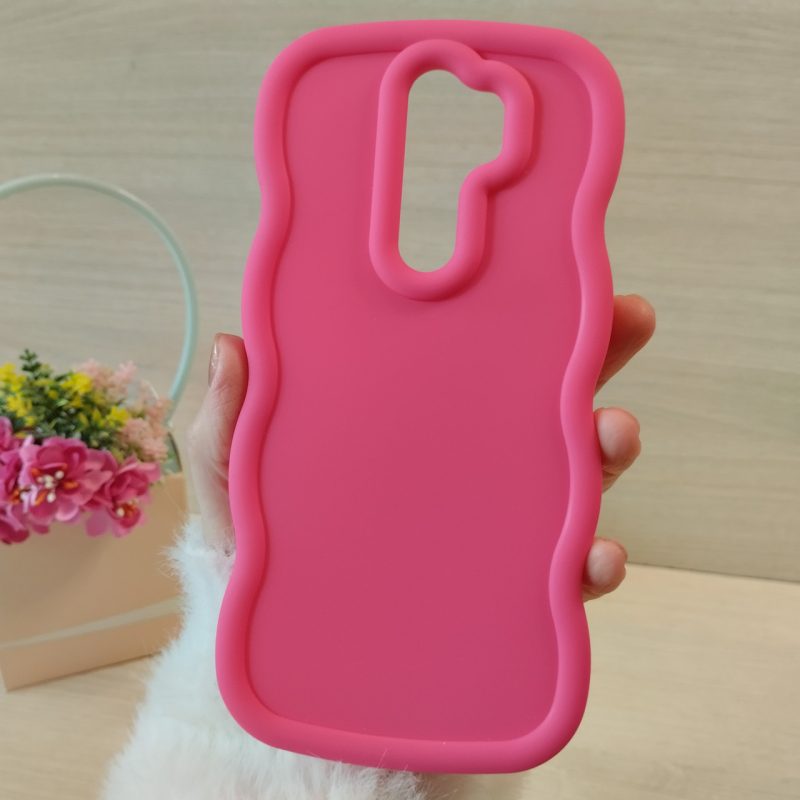 Чохол на xiaomi redmi Note 8 pro силіконовий однотонний TPU Ripple (рожевий)