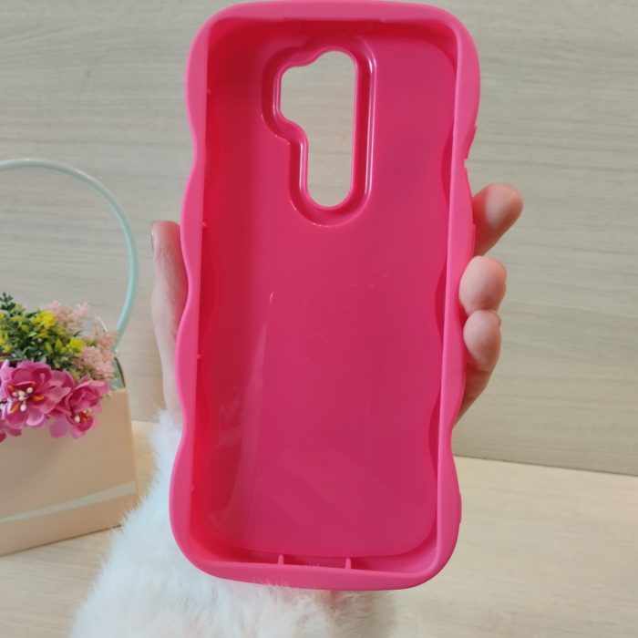 Чохол на xiaomi redmi Note 8 pro силіконовий однотонний TPU Ripple (рожевий) - Зображення 9