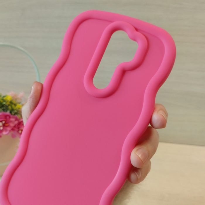 Чохол на xiaomi redmi Note 8 pro силіконовий однотонний TPU Ripple (рожевий) - Зображення 6
