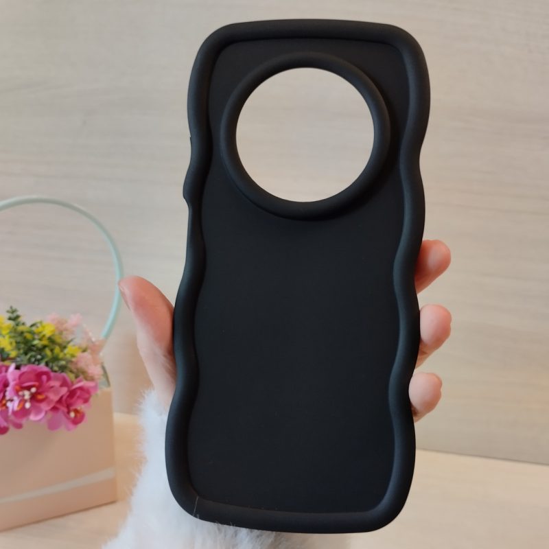 Чехол для xiaomi redmi 14c силіконовий однотонный TPU Ripple (черный)