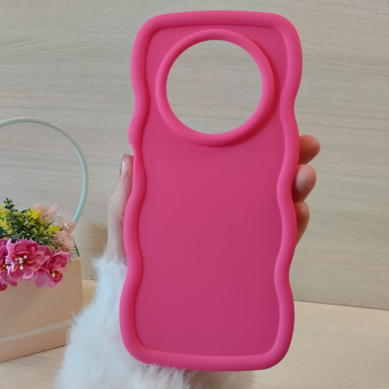 Чохол для xiaomi redmi A3 силіконовий однотонний TPU Ripple (бордо)