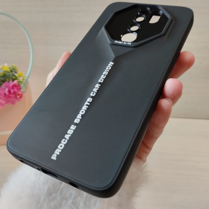 Чехол на xiaomi redmi Note 8 pro силіконовий однотонний бампер Sports Car Design (черный) - Зображення 5