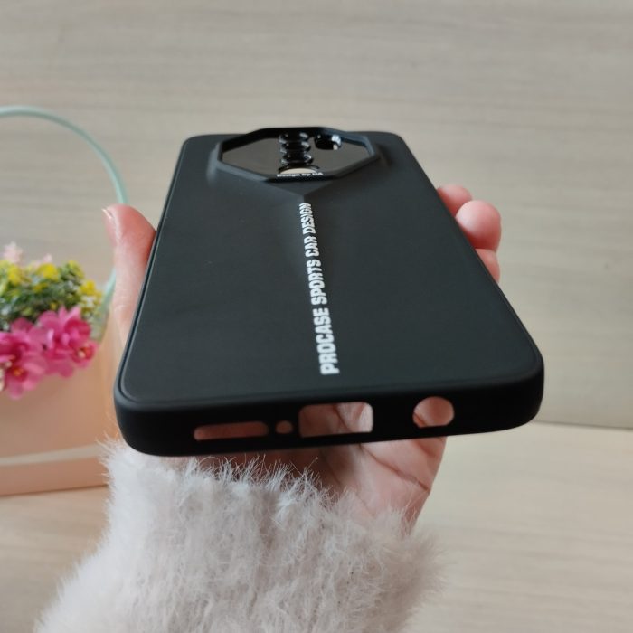 Чехол на xiaomi redmi Note 8 pro силіконовий однотонний бампер Sports Car Design (черный) - Зображення 8