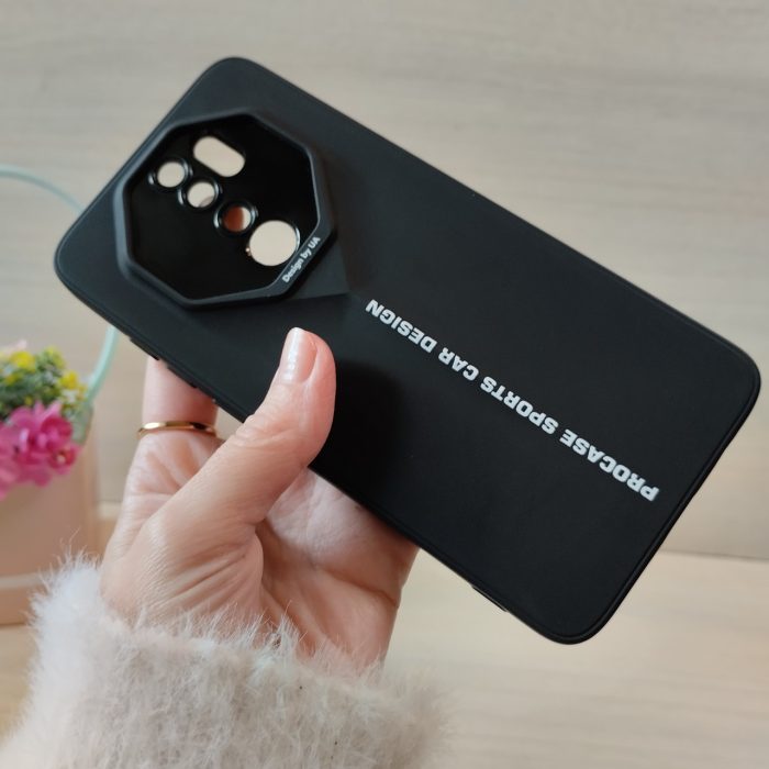 Чехол на xiaomi redmi Note 8 pro силіконовий однотонний бампер Sports Car Design (черный) - Зображення 4