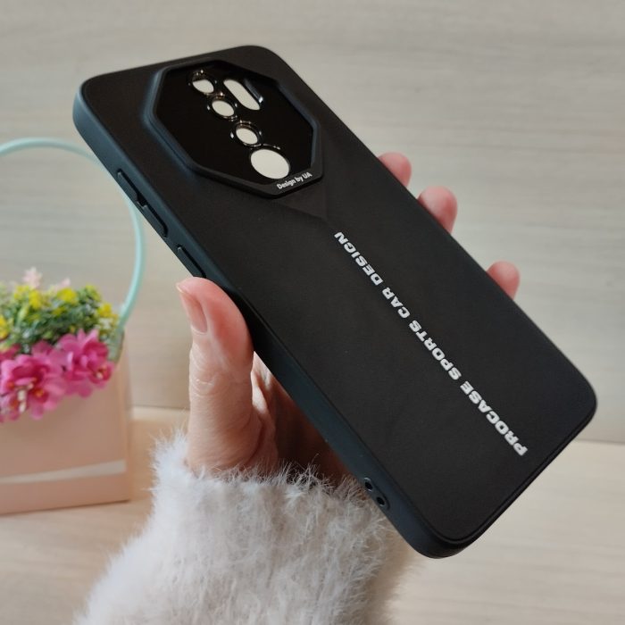Чехол на xiaomi redmi Note 8 pro силіконовий однотонний бампер Sports Car Design (черный) - Зображення 3