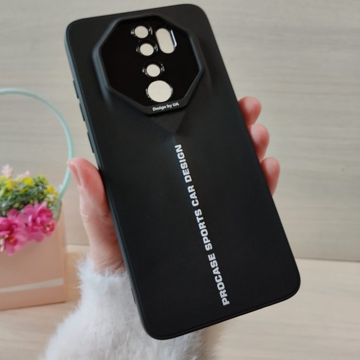 Чехол на xiaomi redmi Note 8 pro силіконовий однотонний бампер Sports Car Design (черный) - Зображення 2