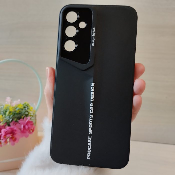 Чохол на Samsung a25 / a24 силіконовий однотонний бампер Sports Car Design (чорний) - Зображення 2