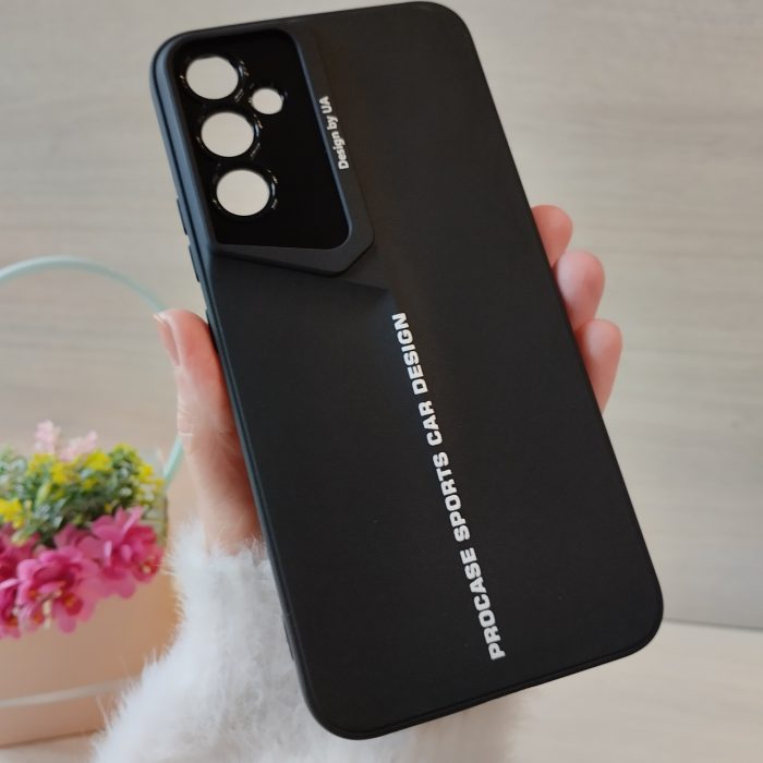 Чехол на Samsung a35 силиконовий однотонный бампер Sports Car Design (черный) - Зображення 3