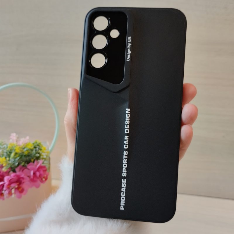 Чохол на Samsung a25 / a24 силіконовий однотонний бампер Sports Car Design (чорний)
