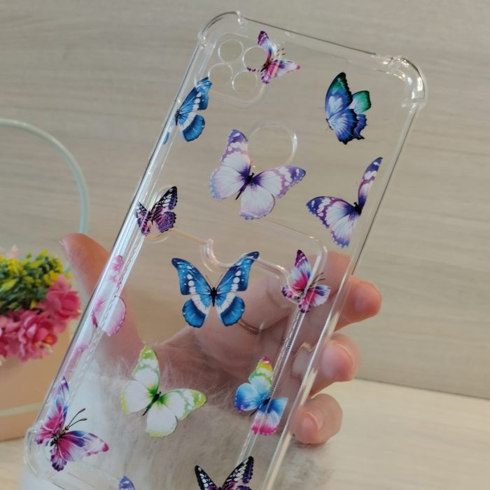Чохол на xiaomi redmi 10a силіконовий прозорий із кишенею під картки та малюнком метелика - Зображення 7