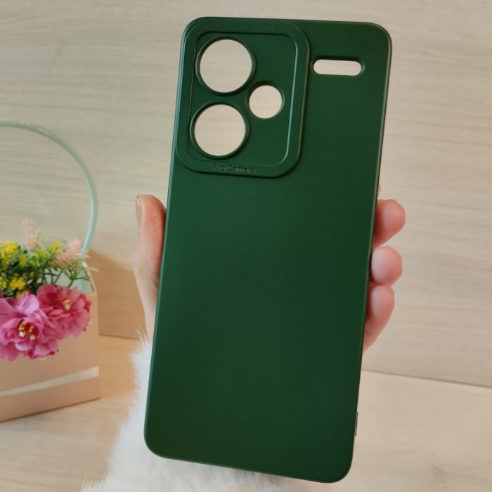Чохол на xiaomi redmi Note 13 pro plus 5g силіконовий однотонний матовий з мікрофіброю (фіолетовий) - Зображення 10