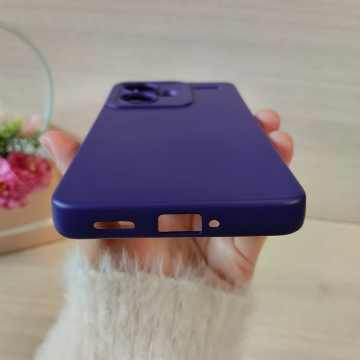 Чохол на xiaomi redmi Note 13 pro plus 5g силіконовий однотонний матовий з мікрофіброю (фіолетовий) - Зображення 5