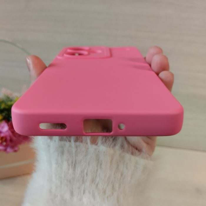 Чохол на xiaomi redmi Note 13 pro plus 5g силіконова однотонна матова з мікрофіброю (рожевий) - Зображення 5