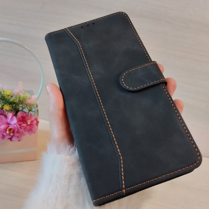 Чехол для Xiaomi redmi 10 книжка подставка с хлястиком и визитницей Business Leather черный - Зображення 3
