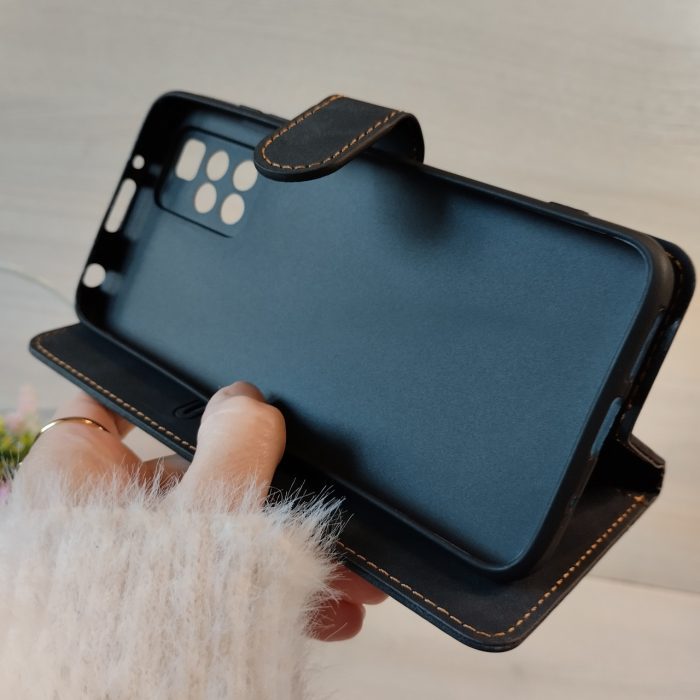 Чехол для Xiaomi redmi 10 книжка подставка с хлястиком и визитницей Business Leather черный - Зображення 7