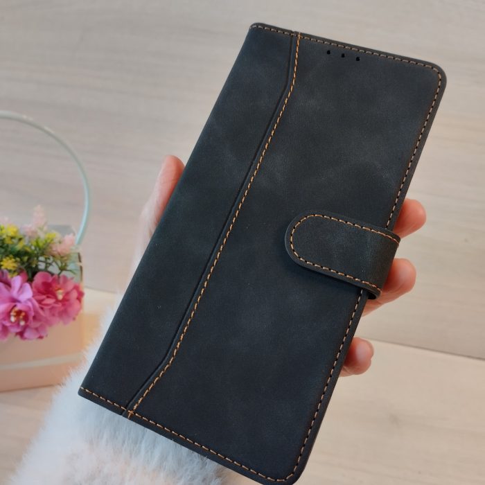 Чехол для Xiaomi redmi 10 книжка подставка с хлястиком и визитницей Business Leather черный - Зображення 2