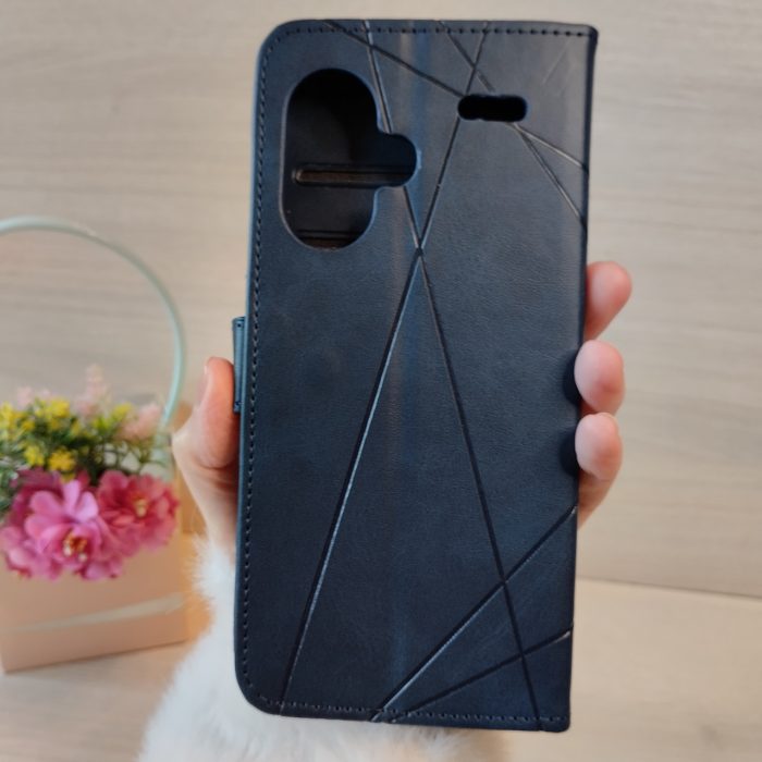 Чохол на xiaomi redmi Note 13 pro plus 5g книжка підставка з хлястиком і візитницею Luxury (синій) - Зображення 3