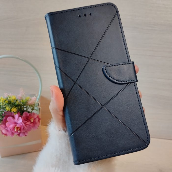 Чохол на xiaomi redmi Note 13 pro plus 5g книжка підставка з хлястиком і візитницею Luxury (синій) - Зображення 2