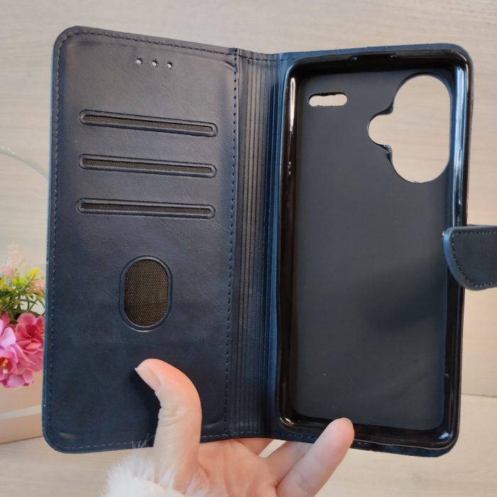 Чохол на xiaomi redmi Note 13 pro plus 5g книжка підставка з хлястиком і візитницею Luxury (синій) - Зображення 4