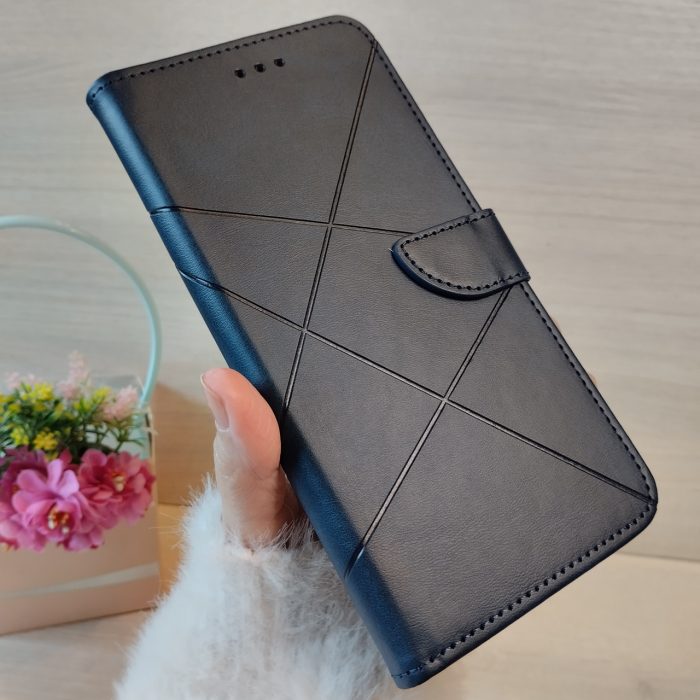 Чохол на xiaomi redmi Note 13 pro plus 5g книжка підставка з хлястиком і візитницею Luxury (синій) - Зображення 7