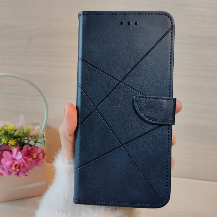 Чохол на xiaomi redmi Note 13 pro plus 5g книжка підставка з хлястиком і візитницею Luxury (синій)