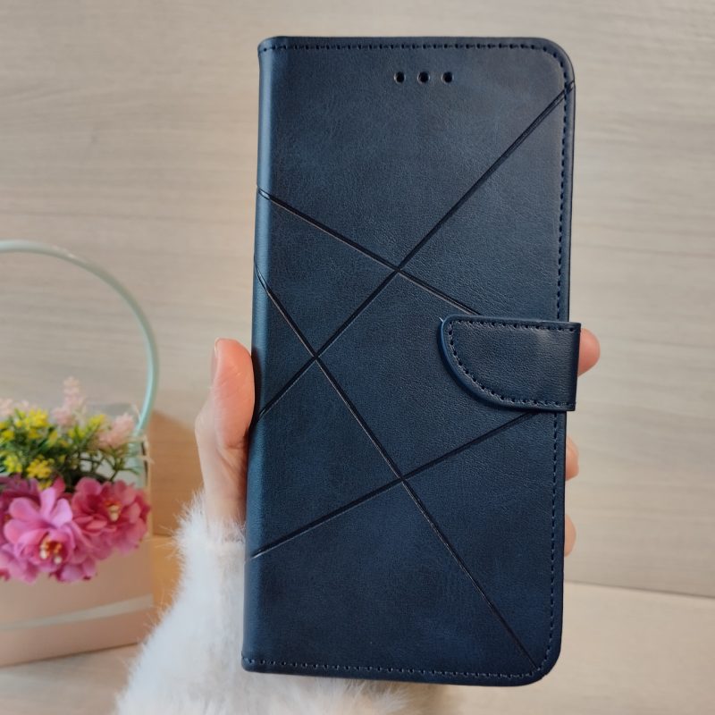 Чохол на xiaomi redmi Note 13 pro plus 5g книжка підставка з хлястиком і візитницею Luxury (синій)