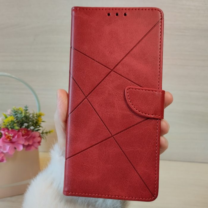 Чохол для xiaomi redmi 9a книжка підставка з хлястиком і кишенями для карток LuxyryStyle коричневий - Зображення 2