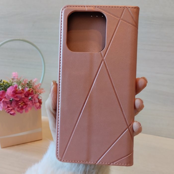 Чохол для Xiaomi redmi Note 14 4g книжка підставка з магнітом і кишенями для карток (чорний) - Зображення 8