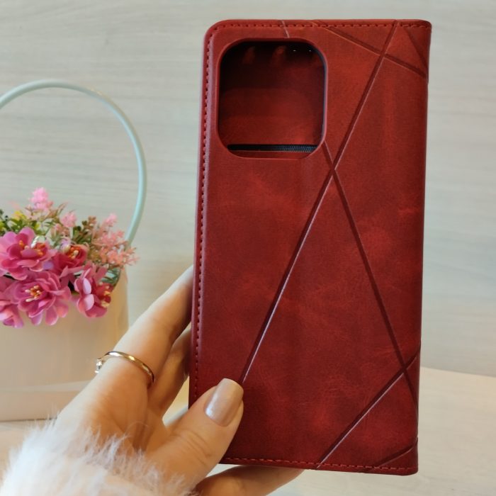 Чохол для Xiaomi redmi Note 14 4g книжка підставка з магнітом і кишенями для карток (чорний) - Зображення 5