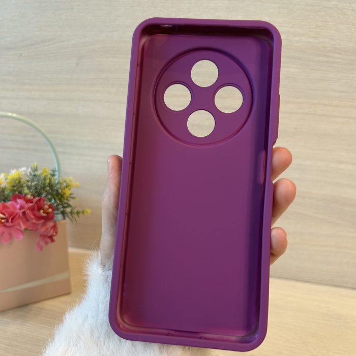 Чехол для Poco c75 силіконовий однотонний Silicone Cover Full Camera (фиолетовый) - Зображення 6