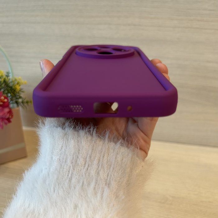 Чехол для Poco c75 силіконовий однотонний Silicone Cover Full Camera (фиолетовый) - Зображення 4