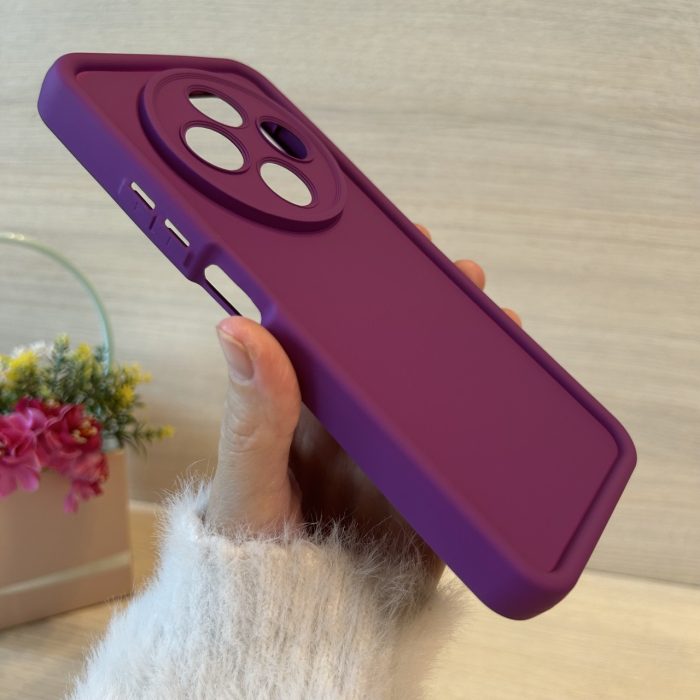 Чехол для Poco c75 силіконовий однотонний Silicone Cover Full Camera (фиолетовый) - Зображення 3