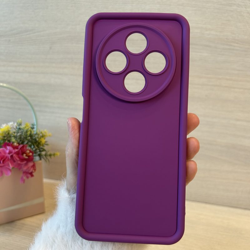 Чехол для Poco c75 силіконовий однотонний Silicone Cover Full Camera (фиолетовый)