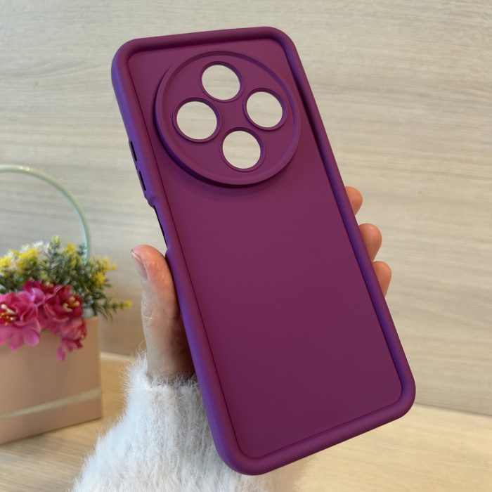 Чехол для Poco c75 силіконовий однотонний Silicone Cover Full Camera (фиолетовый) - Зображення 2