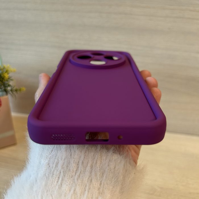 Чехол для xiaomi redmi 14c силіконовий однотонний Silicone Cover Full Camera (фиолетовый) - Зображення 5