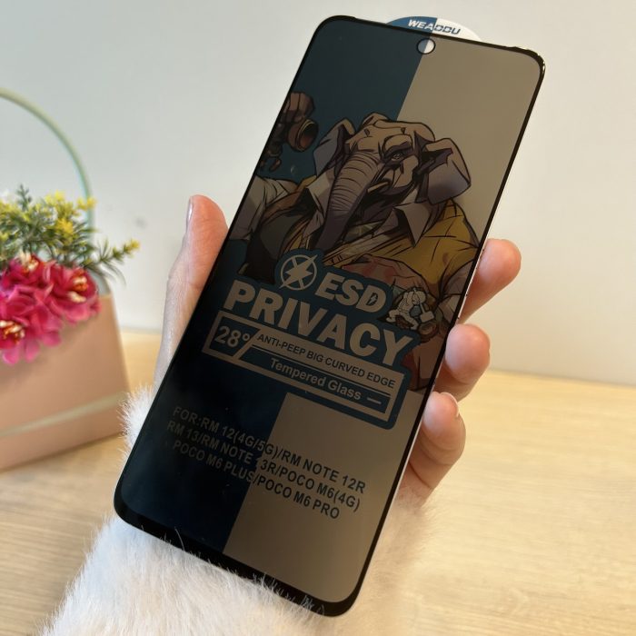 Скло для xiaomi redmi 12 захисне на екран із функцією Антишпигун Privasy Glass - Зображення 3