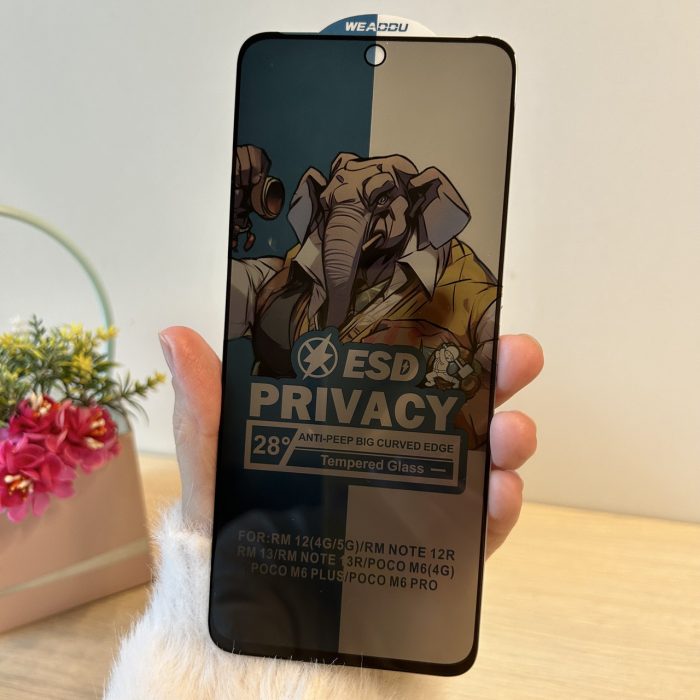Скло для xiaomi redmi 12 захисне на екран із функцією Антишпигун Privasy Glass - Зображення 2