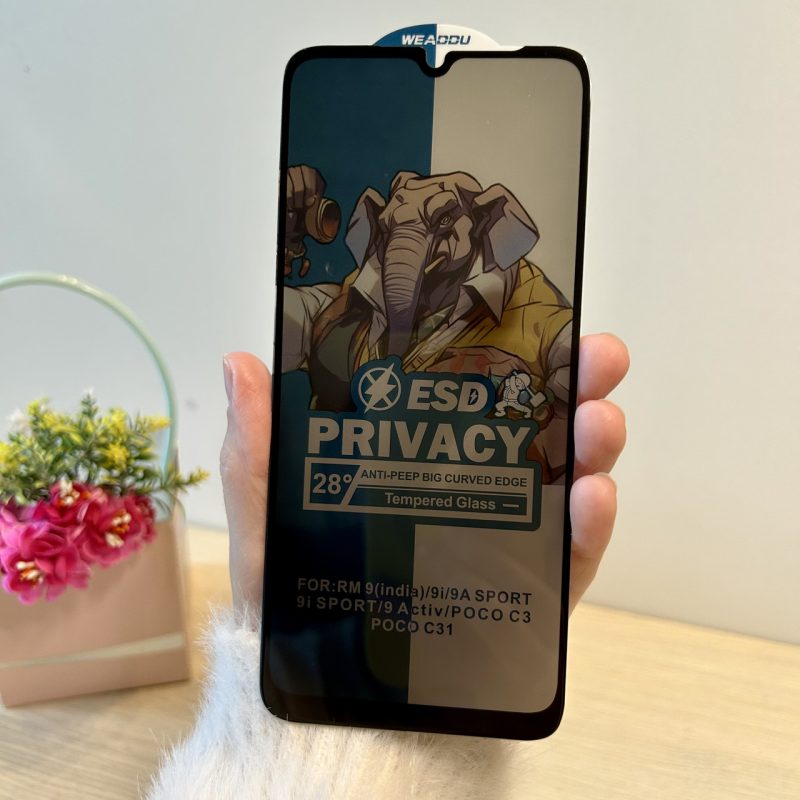 Скло для xiaomi redmi 9c захисне на екран із функцією Антишпіон Privasy Glass