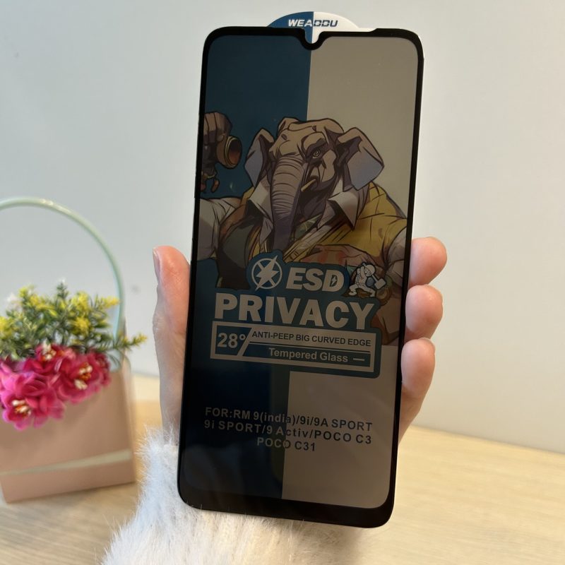 Скло для xiaomi redmi 10a захисне на екран із функцією Антишпіон Privasy Glass
