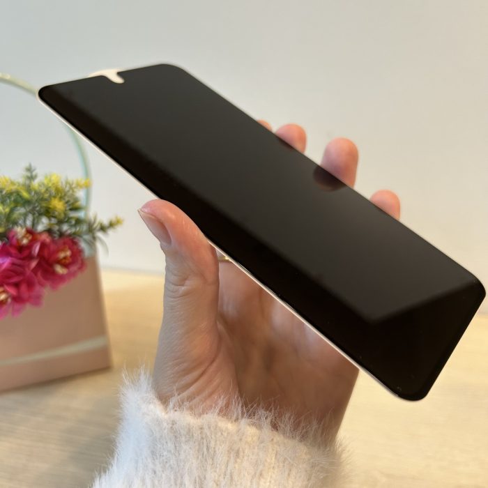 Скло на екран для xiaomi redmi 14c з чорною рамкою з функцією Антишпигун - Зображення 4