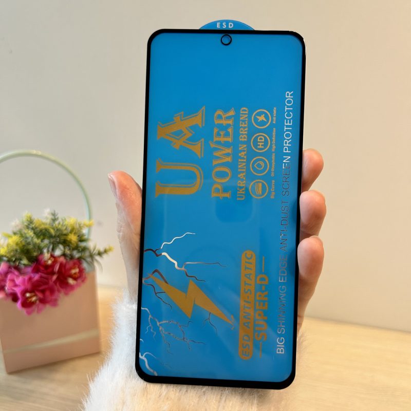 Скло на екран для xiaomi redmi note 11 / 11s 4g з чорною рамкою та повною клеєною