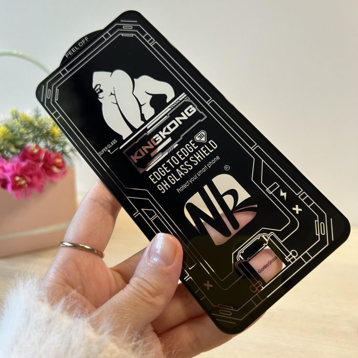 Скло на екран для xiaomi redmi Note 10 / 10s з чорною рамкою та повною клеєною - Зображення 4