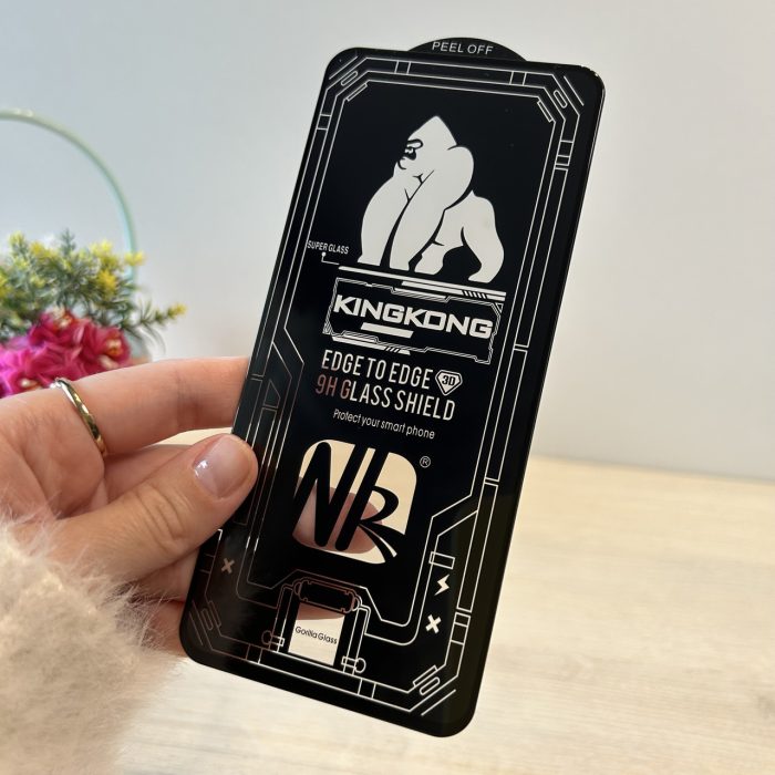 Скло на екран для xiaomi redmi Note 10 / 10s з чорною рамкою та повною клеєною - Зображення 6
